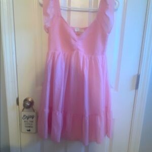 Thirty Thirty Pink Textured Dress